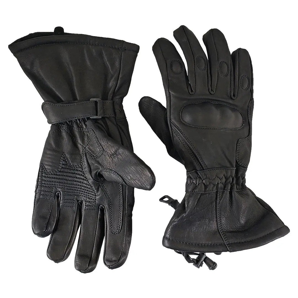 Guantes de motociclista de cuero con guanteletes blindados para hombre Open RoadEX-STOCK Canada
