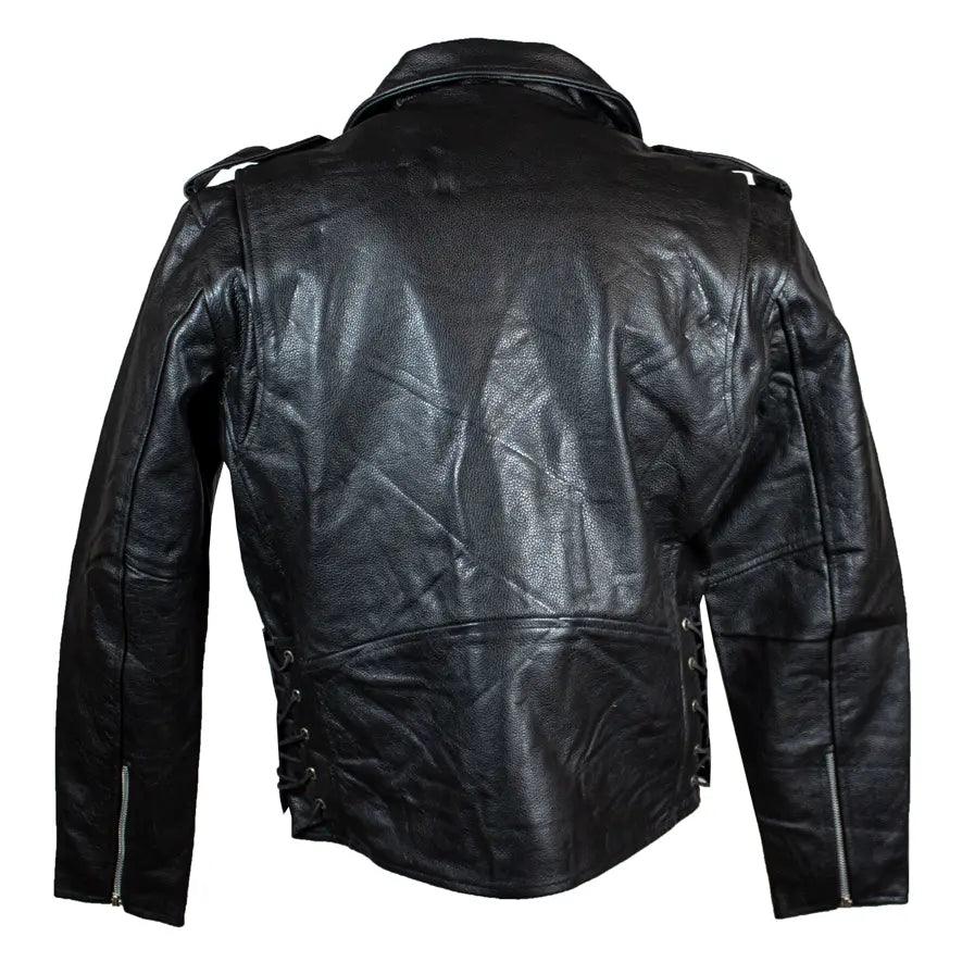 Veste de moto en cuir classique pour hommes Open RoadEX-STOCK Canada