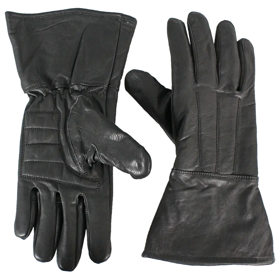 Open Road Men's Gauntlet Leather Motorcycle Gloves EX-STOCK Canada