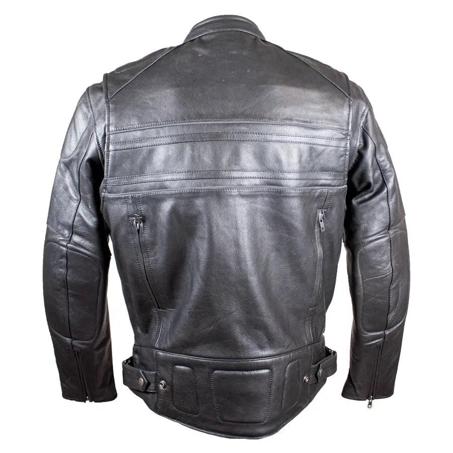 Chaqueta de Montar de Cuero Blindada para Hombres Open RoadEX-STOCK Canada