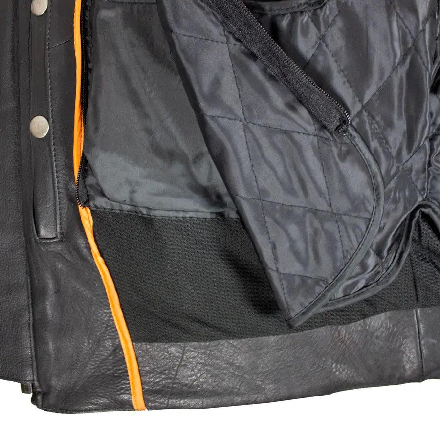 Chaqueta de Montar de Cuero Blindada para Hombres Open RoadEX-STOCK Canada