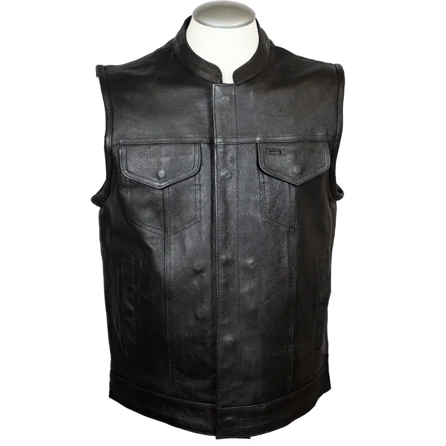 Gilet en cuir pour hommes Open RoadEX-STOCK Canada