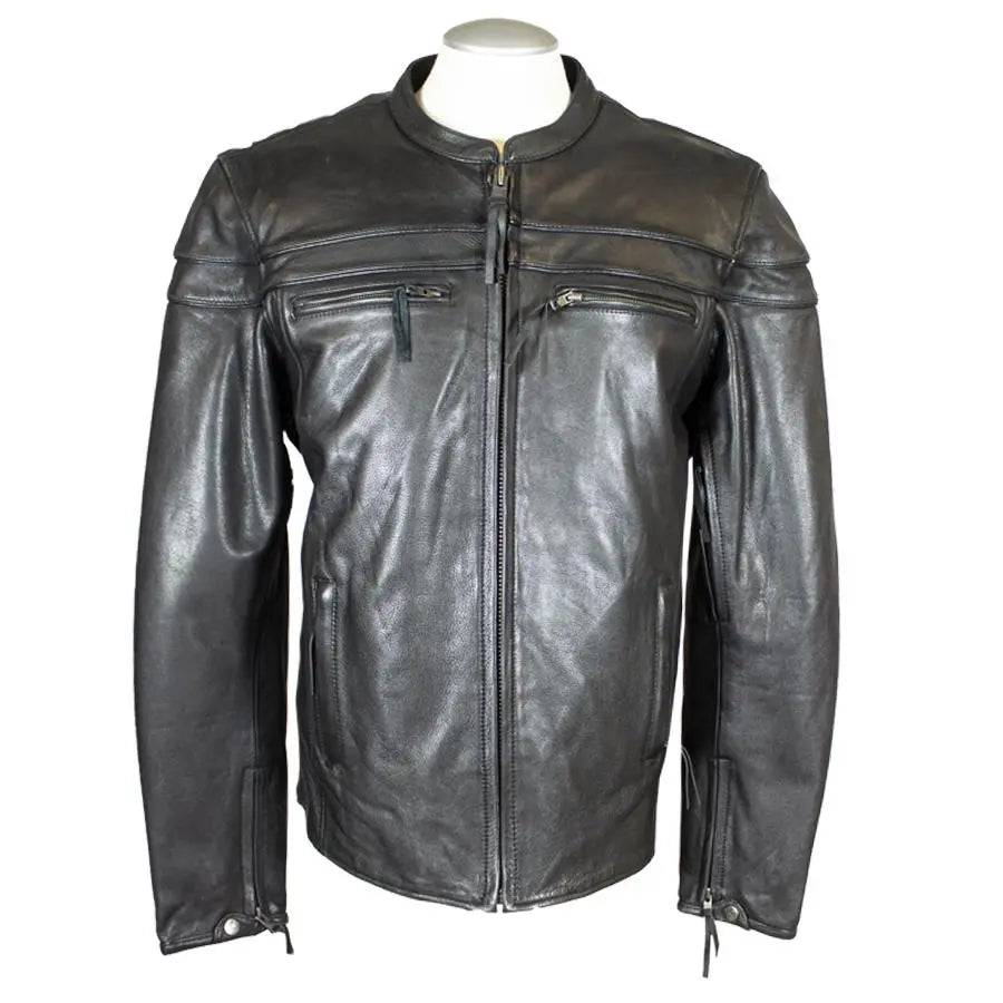 Open Road Men's Maverick Leather Motorcycle Jacket EX-STOCK Canada