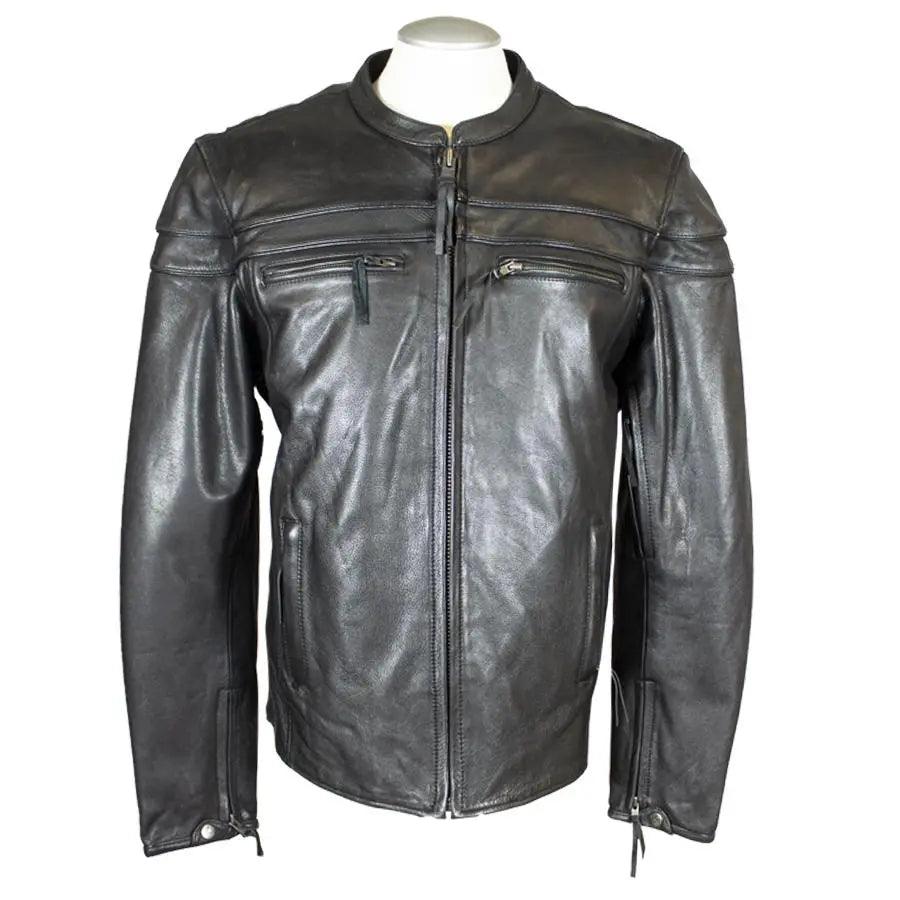 Giacca Moto in Pelle Maverick da Uomo Open RoadEX-STOCK Canada
