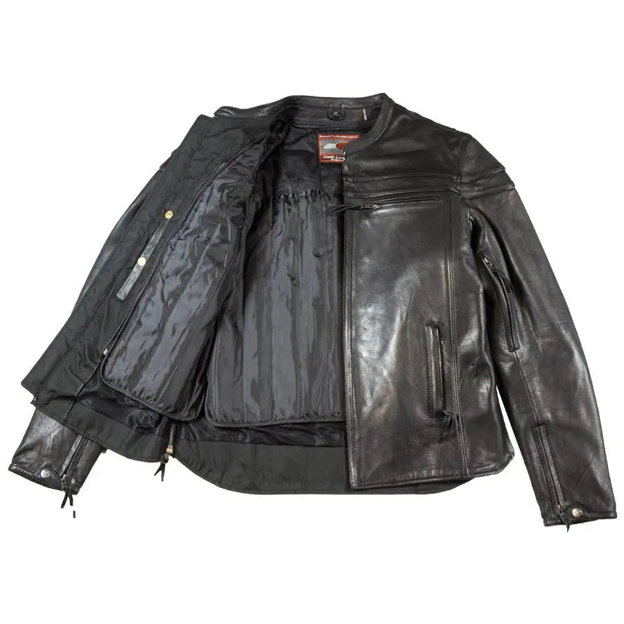Open Road Men's Maverick Leather Motorcycle Jacket EX-STOCK Canada