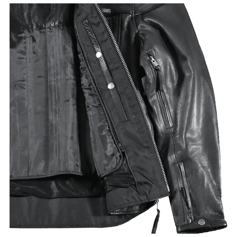 Giacca Moto in Pelle Maverick da Uomo Open RoadEX-STOCK Canada