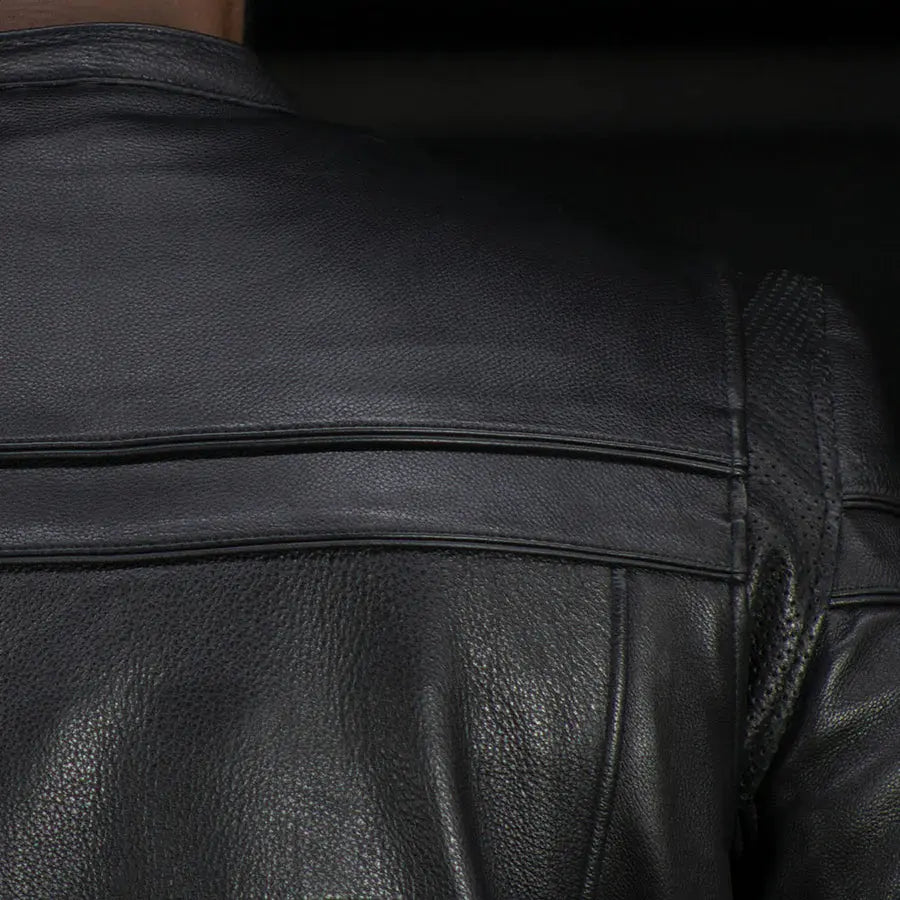 Open Road Herren Maverick Leder Motorradjacke
