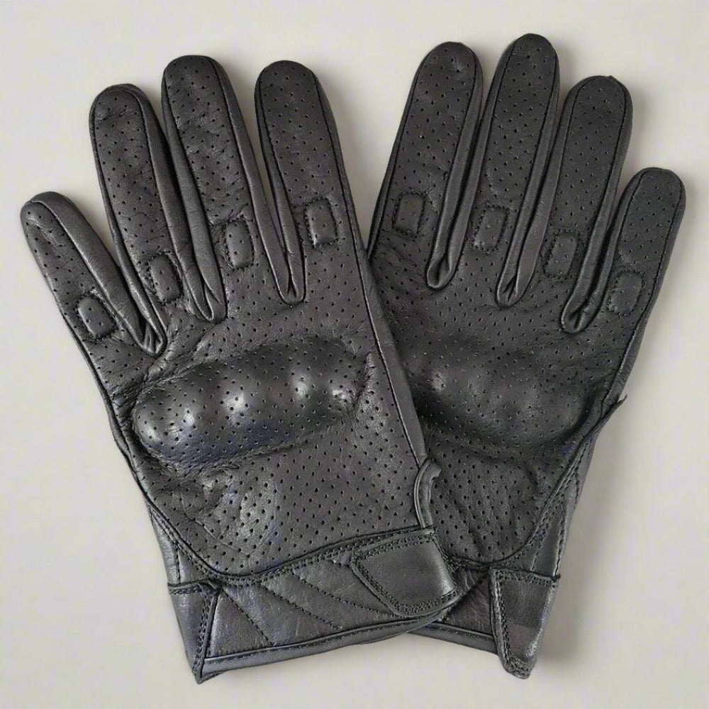 Gants de moto en cuir armuré perforé pour hommes Open RoadEX-STOCK Canada