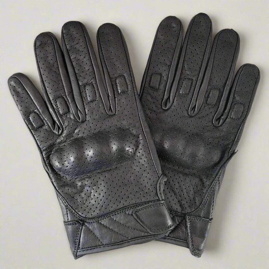 Gants de moto en cuir armuré perforé pour hommes Open RoadEX-STOCK Canada