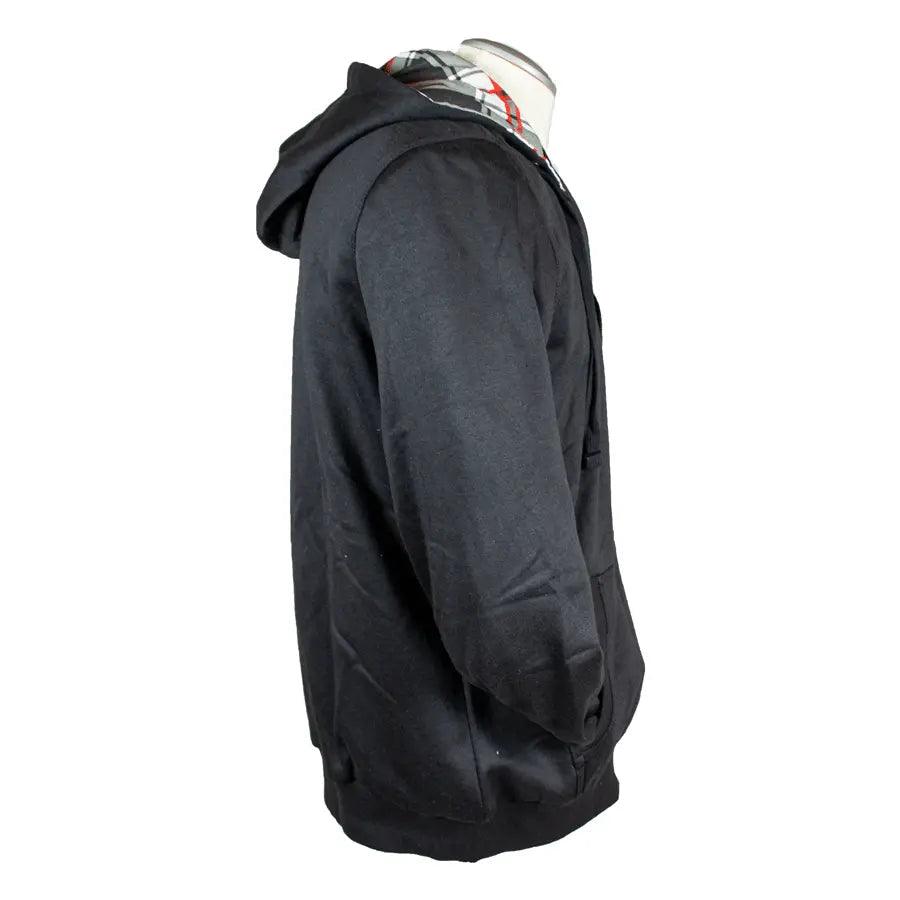 Sudadera con cremallera para hombre Open Road con capucha a cuadrosEX-STOCK Canada