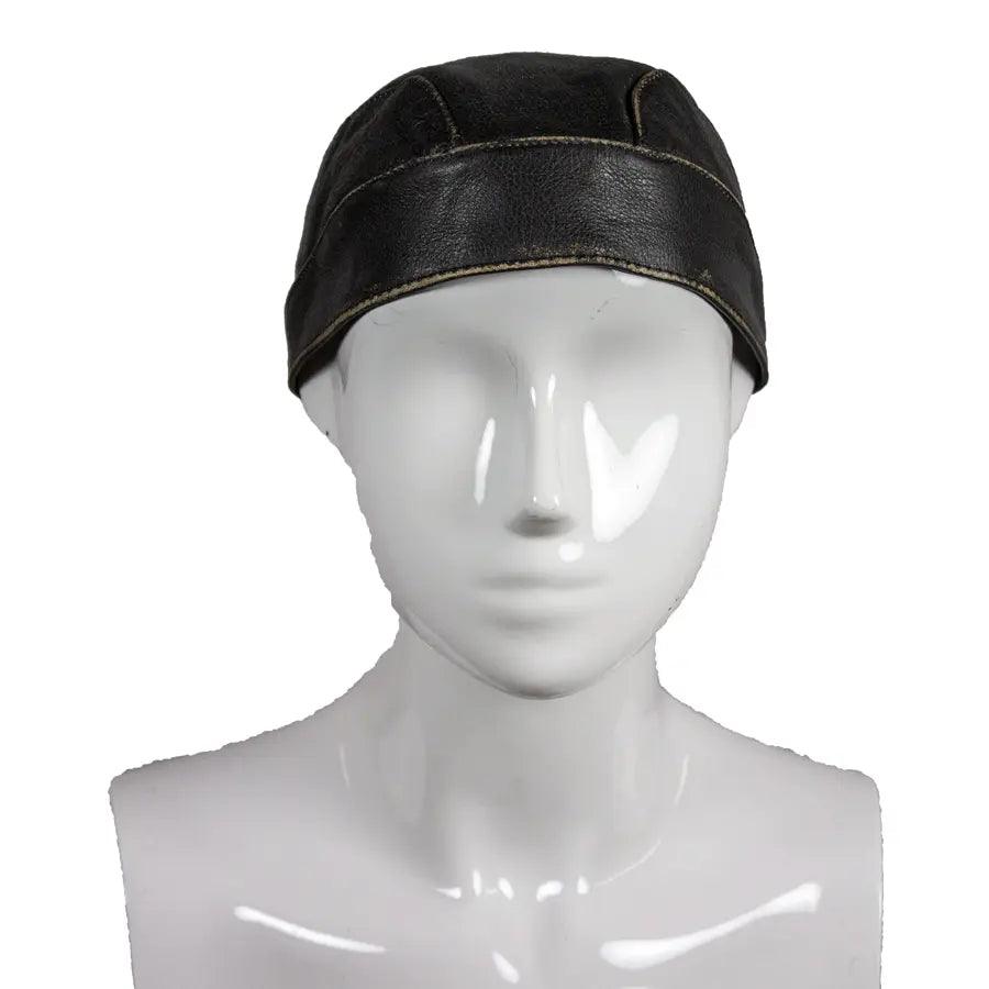 Casquette en cuir brun à tête de mort Open RoadEX-STOCK Canada