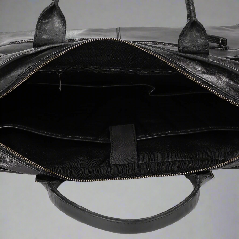 BOL/Open Road Two Handle Messenger Laptop Leather Bag EX-STOCK Canada