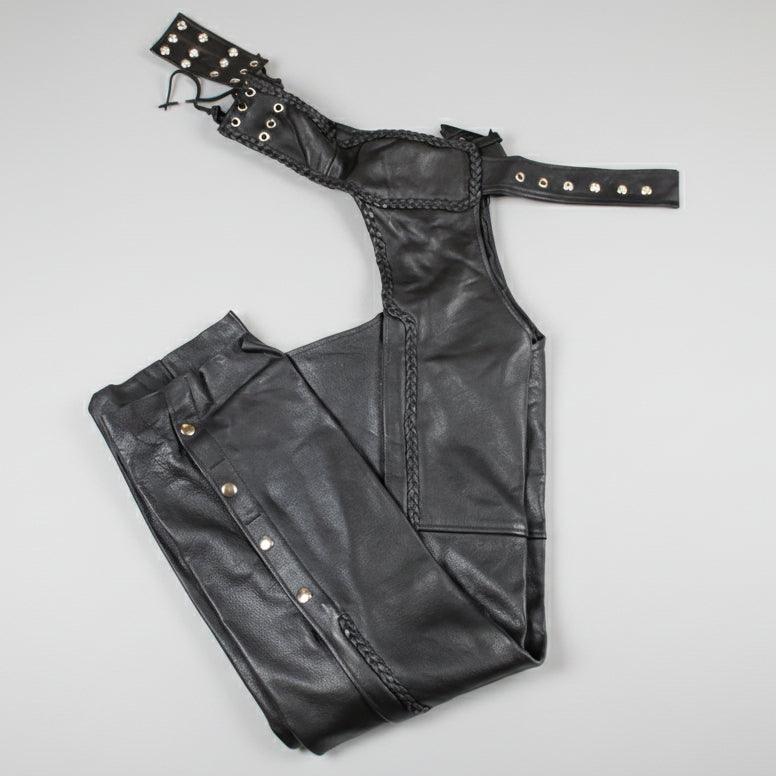 Chaps in Pelle Premium con Dettaglio Intrecciato da Donna Open Road