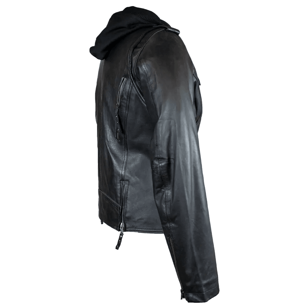 Giacca da Moto Classica in Pelle con Cappuccio da Donna Open RoadEX-STOCK Canada
