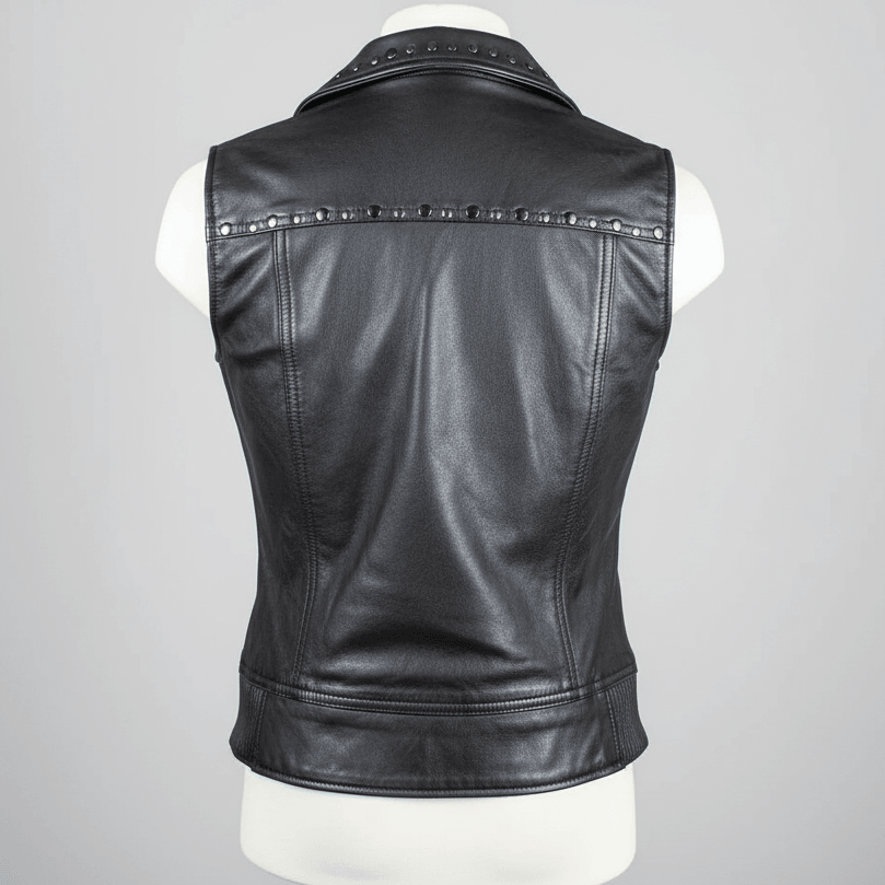 Gilet en cuir clouté pour femmes Open Road
