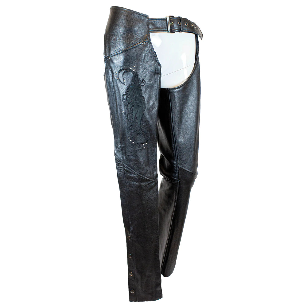 BOL/Open Road Women's Suede Wing Design Leather Chaps EX-STOCK Canada