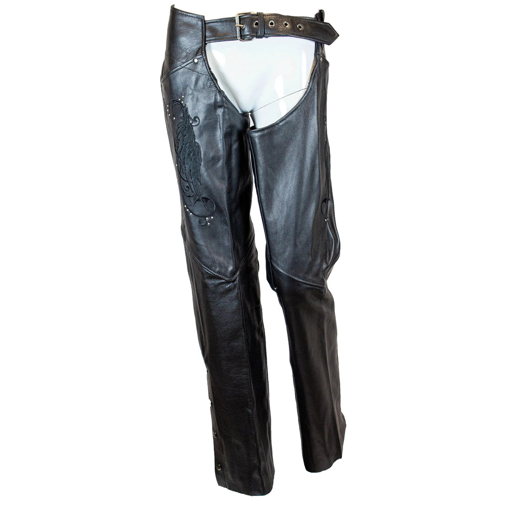 BOL/Open Road Women's Suede Wing Design Leather Chaps EX-STOCK Canada