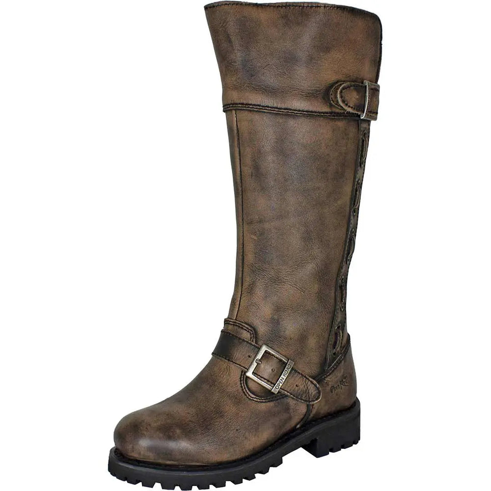 Open Road Women's Tall Motorcycle Boots EX-STOCK Canada