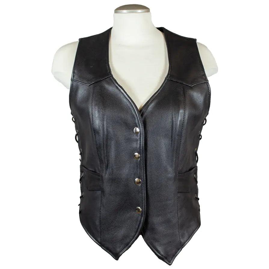 Open Road Women's Western Style Leather Vest EX-STOCK Canada