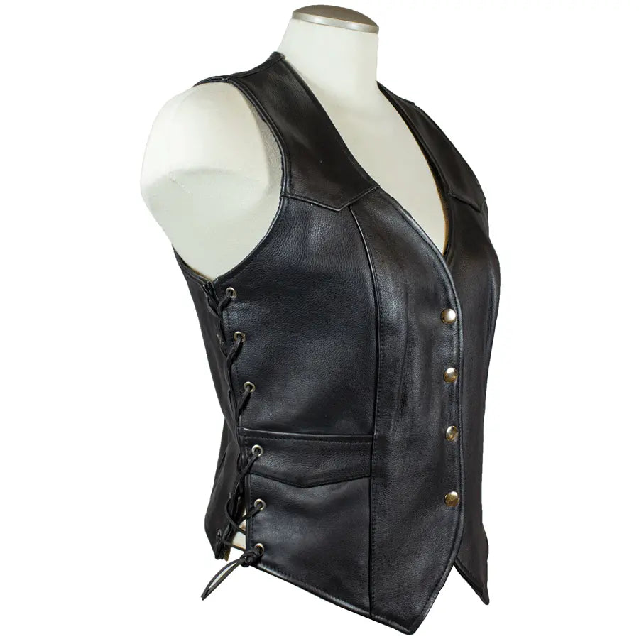 Open Road Women's Western Style Leather Vest EX-STOCK Canada