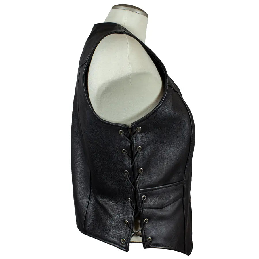 Open Road Women's Western Style Leather Vest EX-STOCK Canada