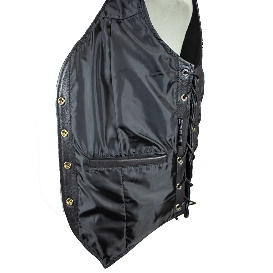 Open Road Women's Western Style Leather Vest EX-STOCK Canada