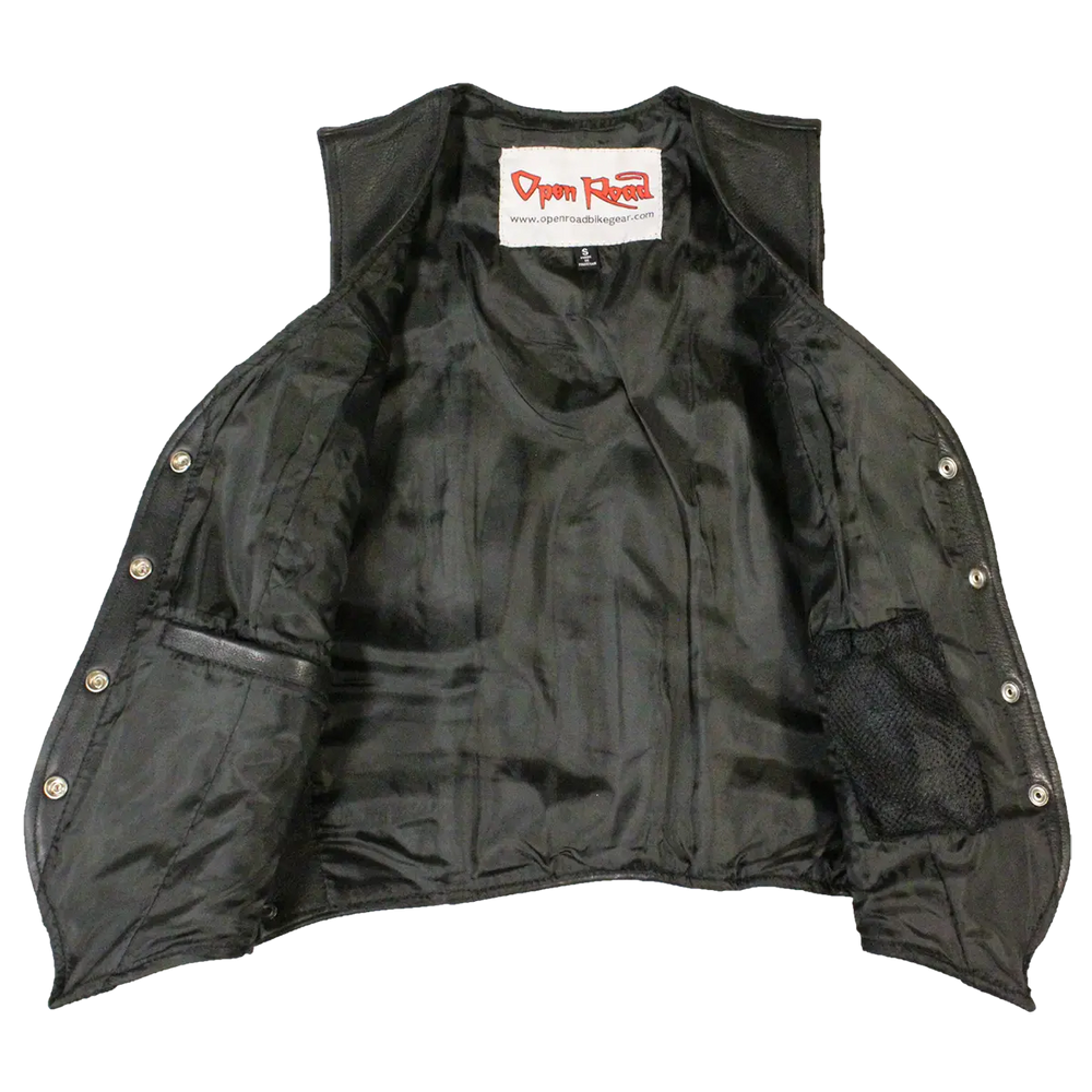 Open Road Women's Western Style Leather Vest EX-STOCK Canada