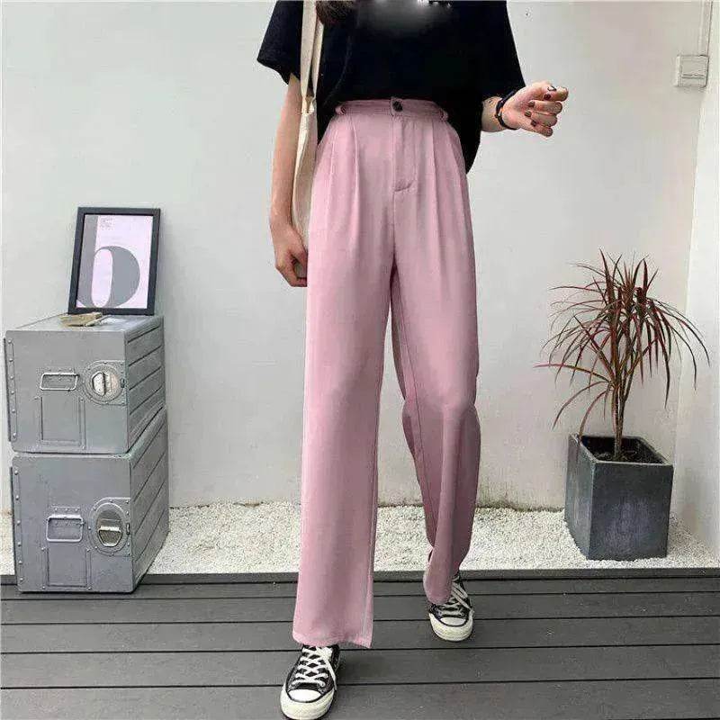 Oversized Women's Drape Suit Pants Loose Straight Leg - EX-STOCK Canada