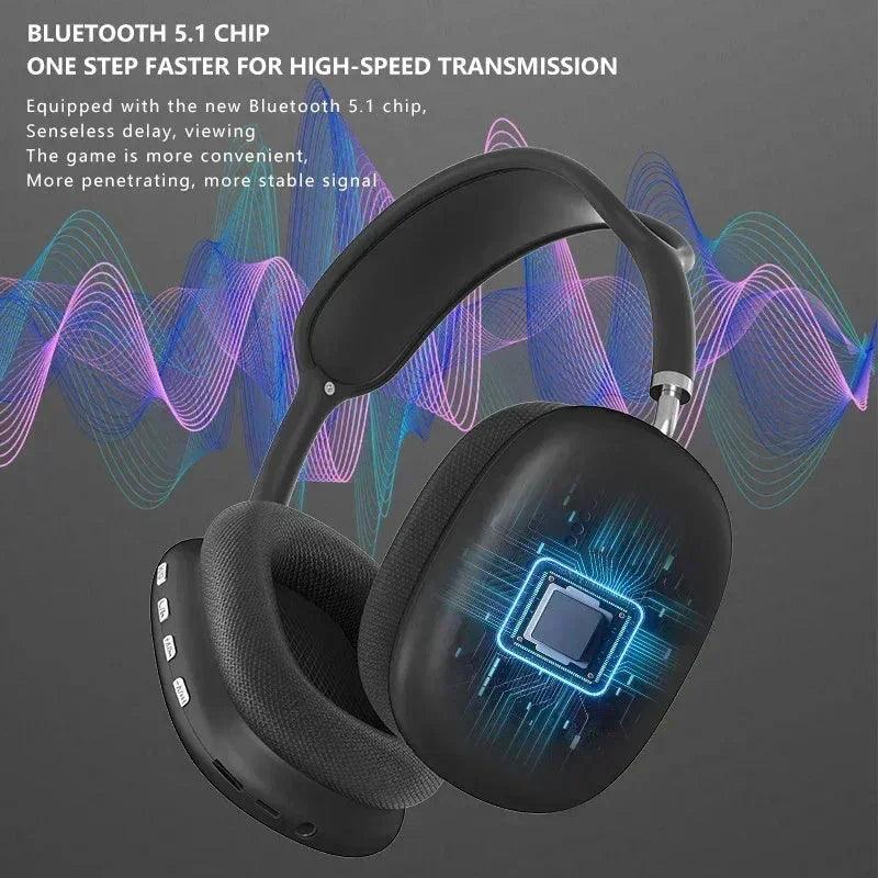 Cuffie Wireless Bluetooth P9 per Sport all'Aperto e Gaming, Cuffie Wireless con Microfono, Auricolari con Cancellazione del Rumore, Auricolari BluetoothEX-STOCK Canada