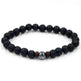 Personality Men's Black Volcanic Stone Bracelet - EX-STOCK Canada