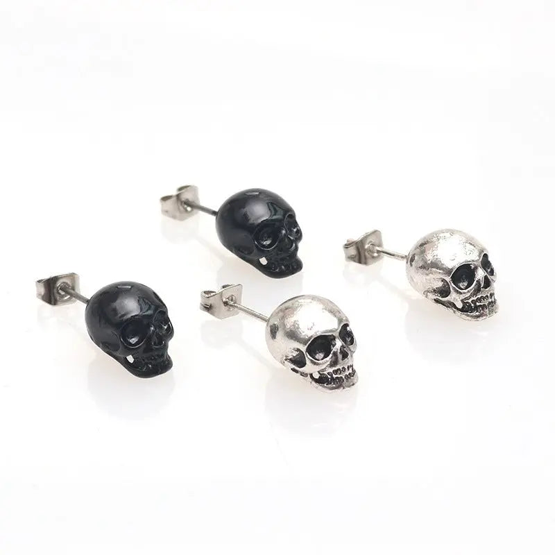 Personality Retro Skull Eardrops Earrings For Halloween - EX-STOCK Canada