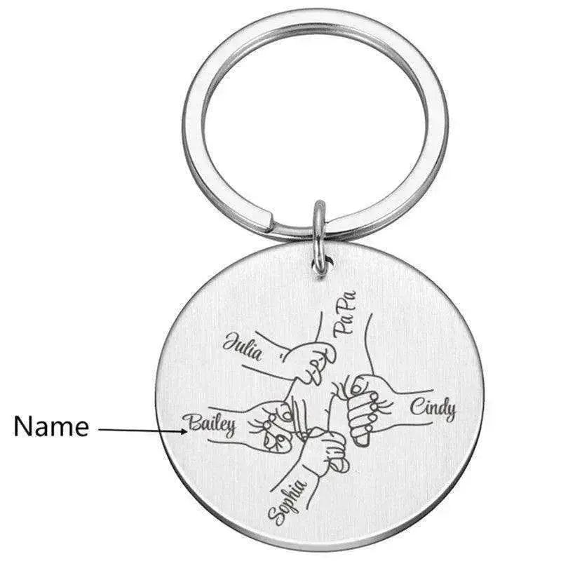 Portachiavi in acciaio inox fai-da-te personalizzato con nome per la Festa del Papà - EX-STOCK Canada
