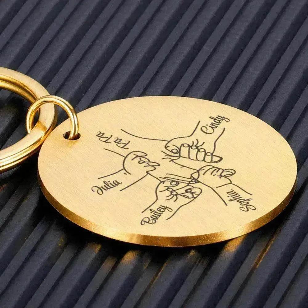 Portachiavi in acciaio inox fai-da-te personalizzato con nome per la Festa del Papà - EX-STOCK Canada