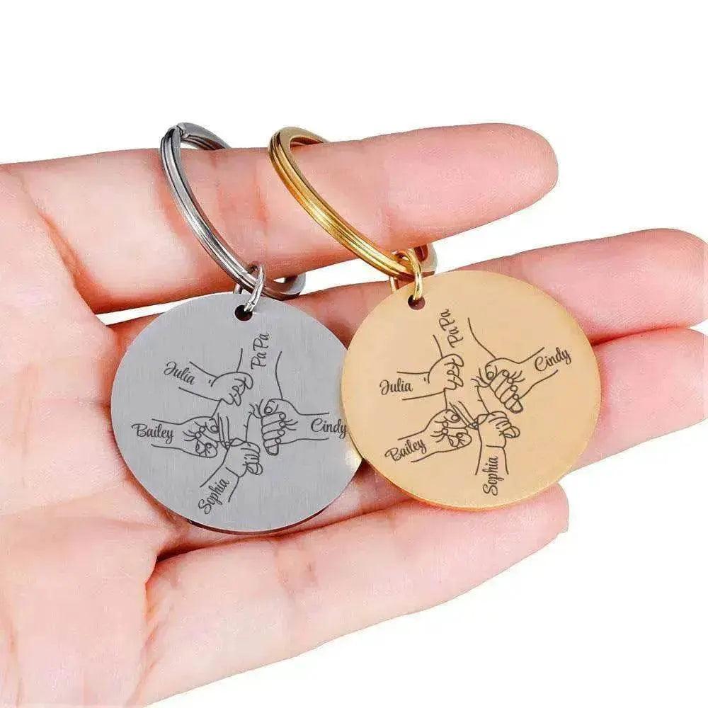 Portachiavi in acciaio inox fai-da-te personalizzato con nome per la Festa del Papà - EX-STOCK Canada