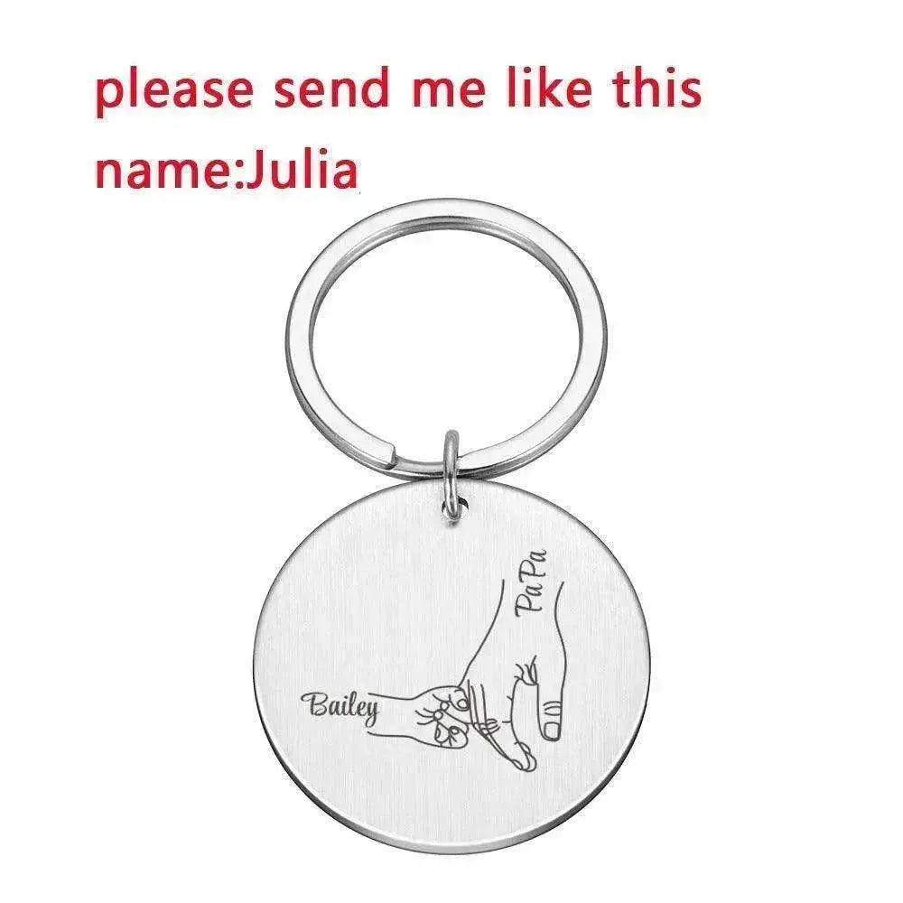 Portachiavi in acciaio inox fai-da-te personalizzato con nome per la Festa del Papà - EX-STOCK Canada