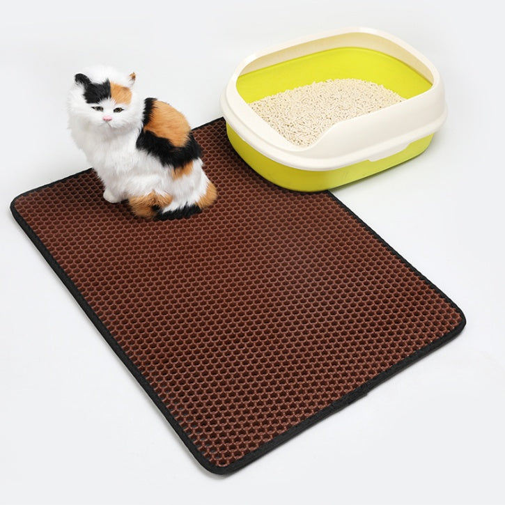 Pet Cat Litter Mat Pet Supplies EVA Double Cat Litter Mat EX-STOCK Canada