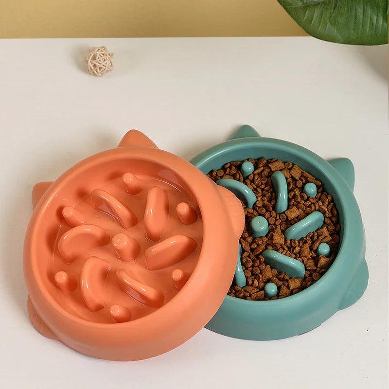 Pet Dog Cat Slow Feeder Bowls Anti Choking Slow Feeder Dish Bowl Home Dog Eating Plate Anti Gulping Bowl Supplies EX-STOCK Canada