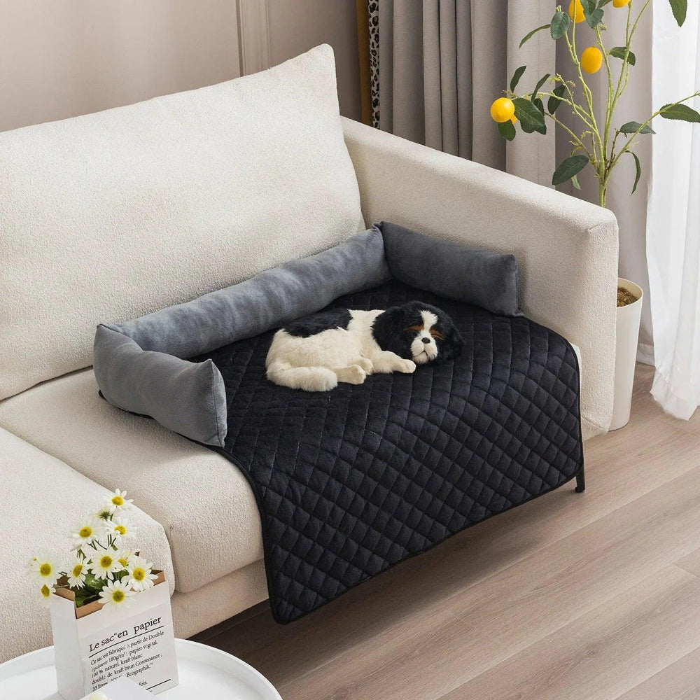 Canapé-lit pour chien : lits pour chiens de grande taille, coussin chaud, lits pour chats, tapis, protecteur de meuble, canapé pour chienEX-STOCK Canada
