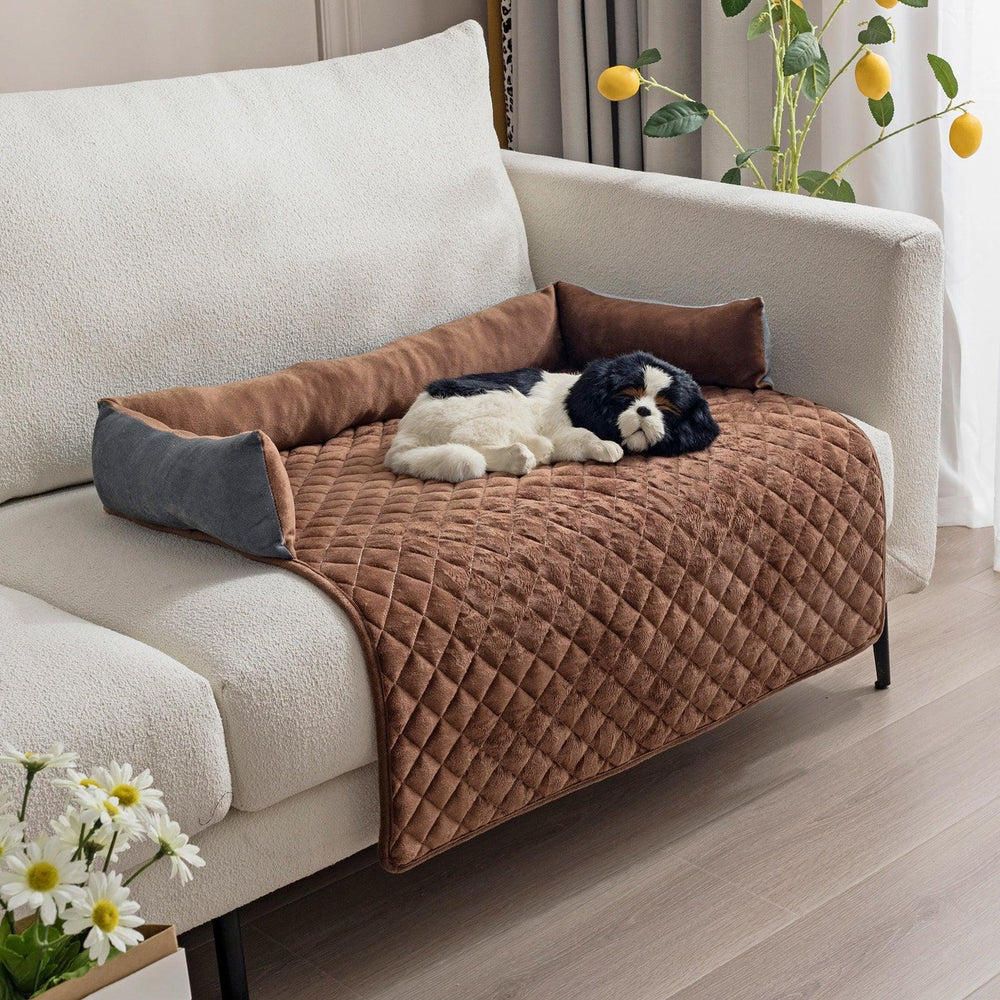 Canapé-lit pour chien : lits pour chiens de grande taille, coussin chaud, lits pour chats, tapis, protecteur de meuble, canapé pour chienEX-STOCK Canada