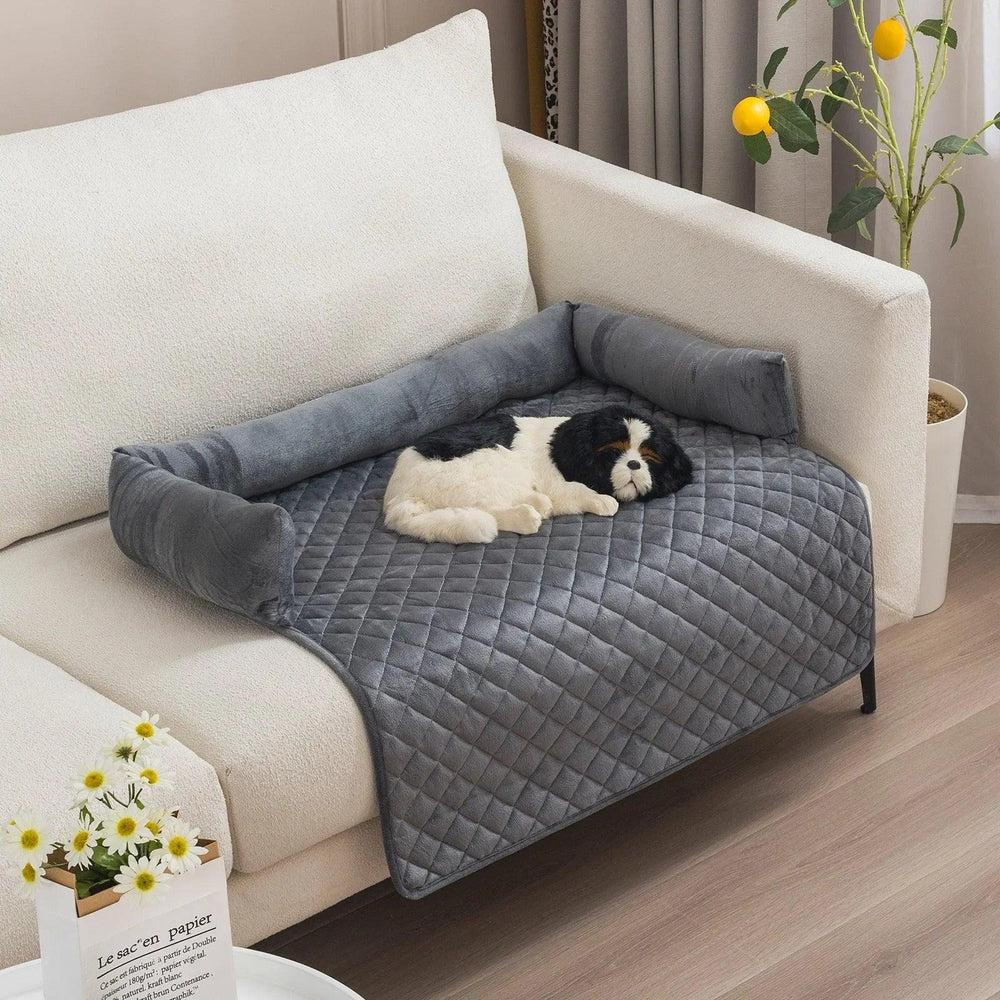 Canapé-lit pour chien : lits pour chiens de grande taille, coussin chaud, lits pour chats, tapis, protecteur de meuble, canapé pour chienEX-STOCK Canada