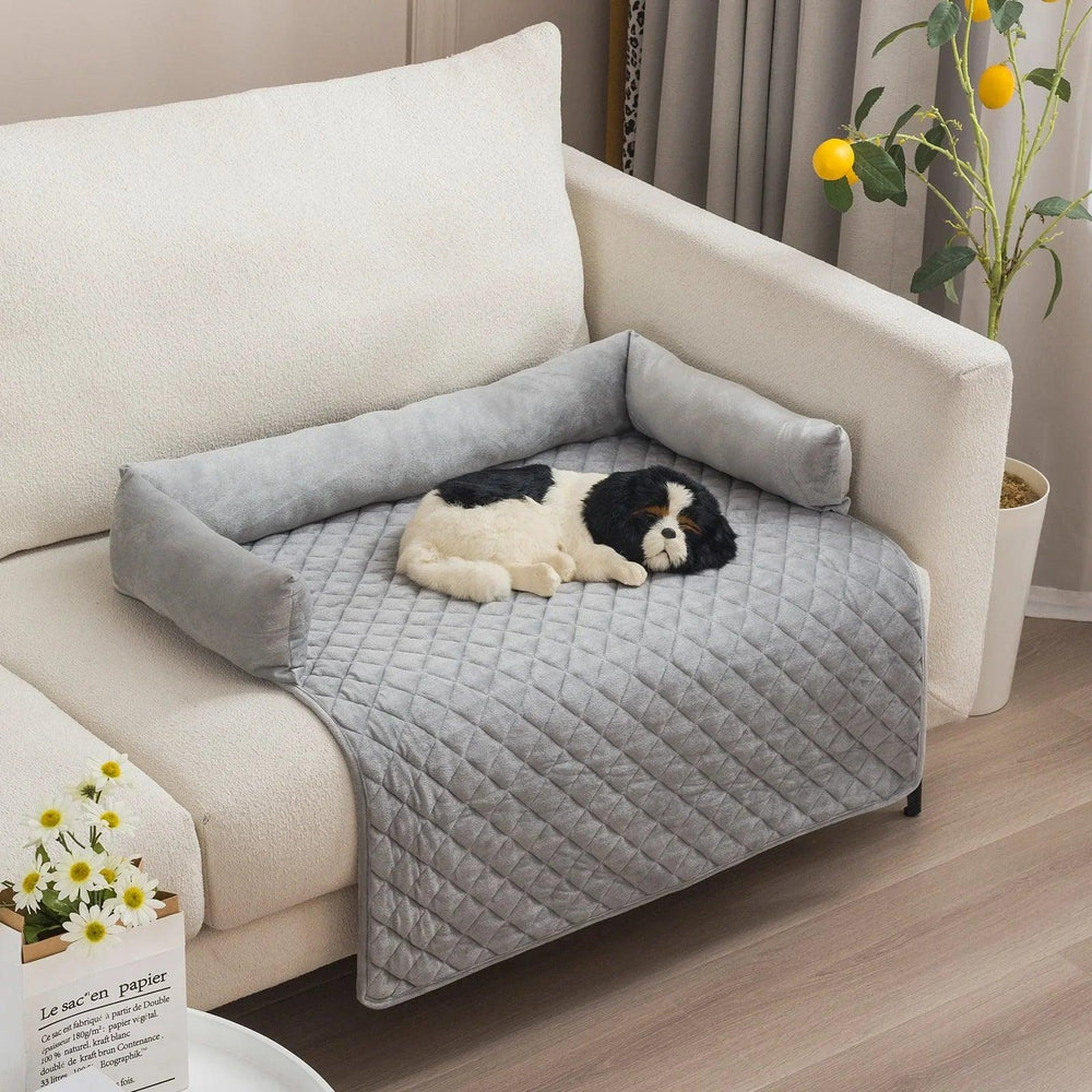 Canapé-lit pour chien : lits pour chiens de grande taille, coussin chaud, lits pour chats, tapis, protecteur de meuble, canapé pour chienEX-STOCK Canada