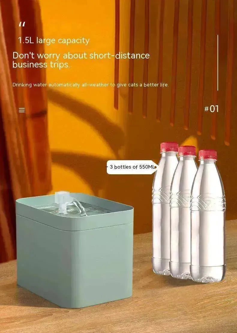 Dispensador de agua para mascotas y filtro de agua con fuente - EX-STOCK CANADA