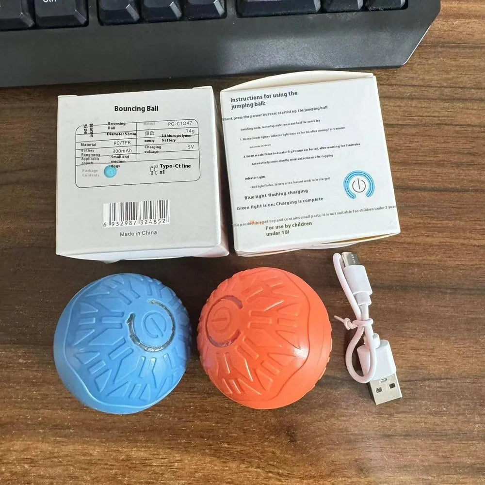 Pets Electric Jumping Ball Automatic Dog-teasing Luminous Pet Products Pets Dogs Training Products Ball Toys For Dogs Resistance EX-STOCK Canada
