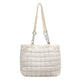 Plaid Down Handbags Large Capacity Bubble Tote Bag - EX-STOCK Canada