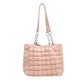 Plaid Down Handbags Large Capacity Bubble Tote Bag - EX-STOCK Canada