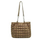 Plaid Down Handbags Large Capacity Bubble Tote Bag - EX-STOCK Canada