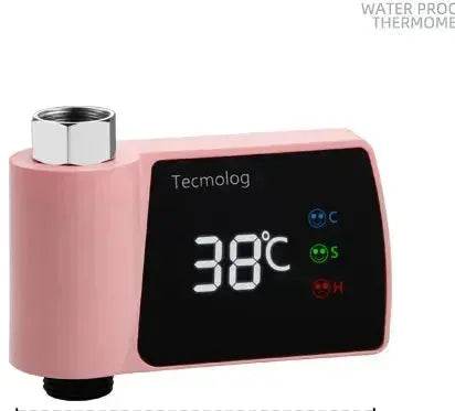 Plastic Visual Shower Faucet No Power Consumption Water Thermometer Bath - EX-STOCK Canada