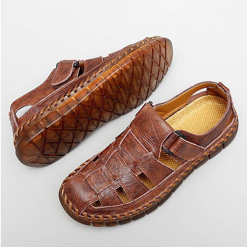Plus Size Men's Beach Sandals Retro Hollow Out  EX-STOCK CANADA
