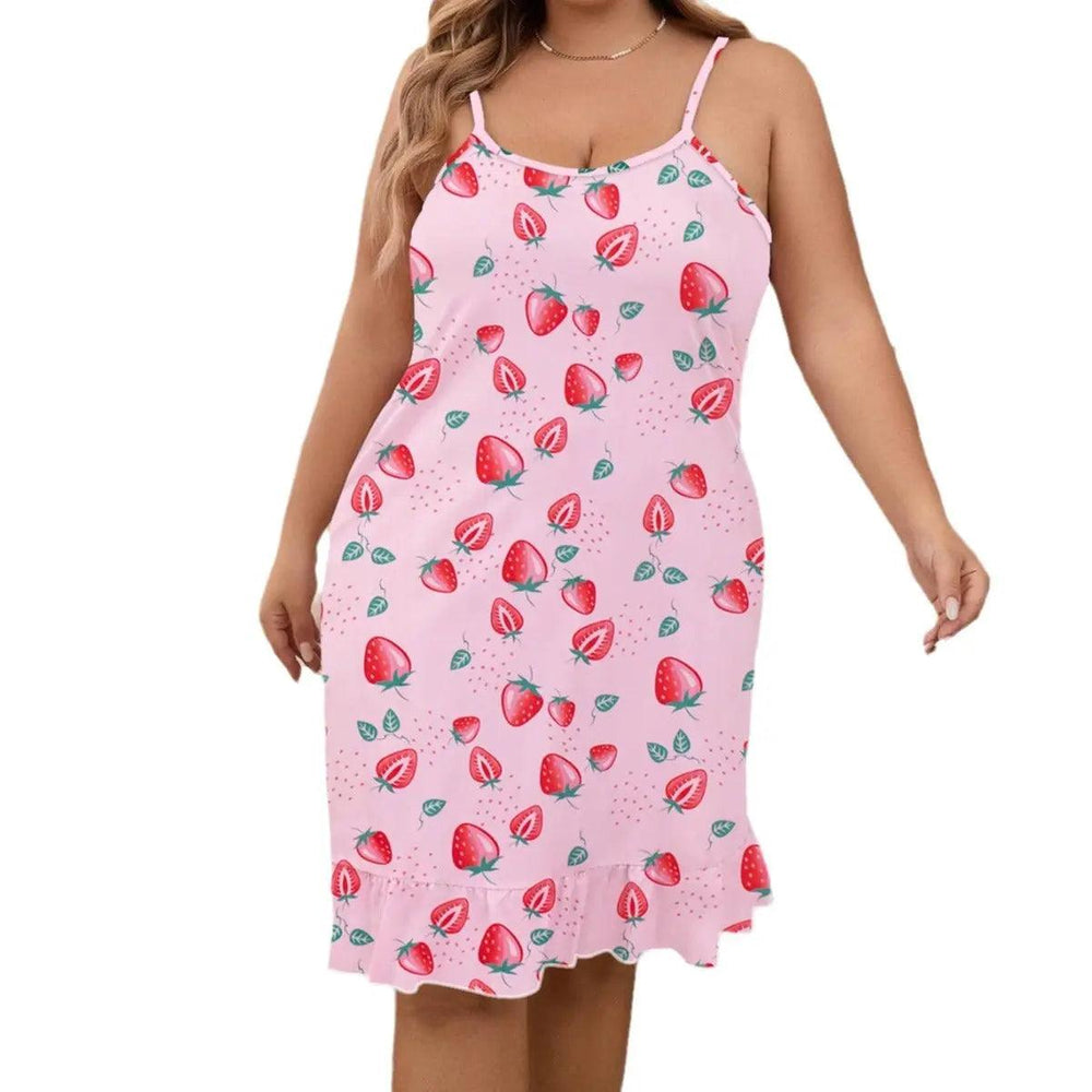 Plus Size Pajamas For Women Round Neck Thin - EX-STOCK Canada