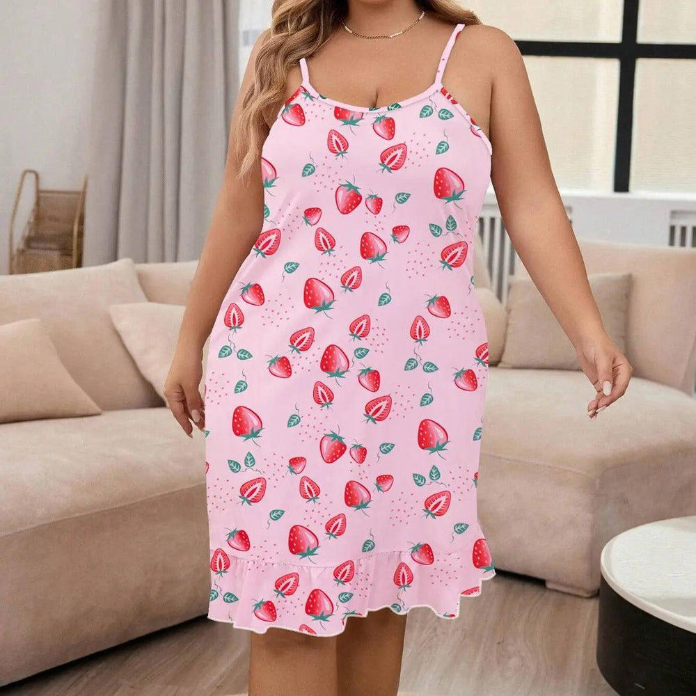 Plus Size Pajamas For Women Round Neck Thin - EX-STOCK Canada